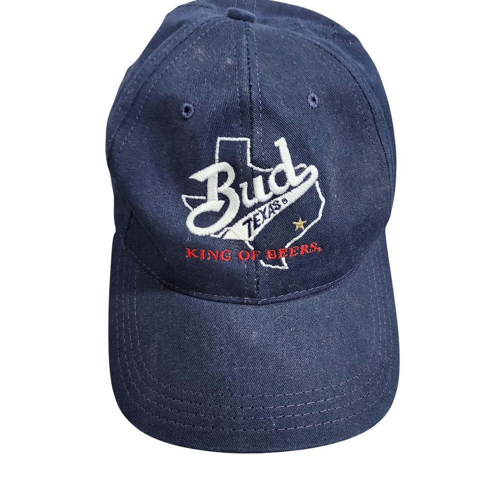 Budweiser Bud Texas King Of Beers Adjustable Snapback Houston Brewery Blue Cap
